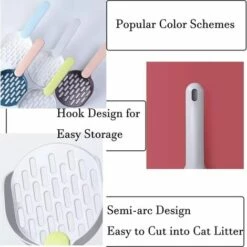 Pelle à Litière Pour Chat, Pelle Profonde Avec Long Manche, Tamis Adapté à La Plupart Des Chats, Accessoires Pour Chat,Lonvrèe -Promos Litière et bac à litière Magasin 67434456 5