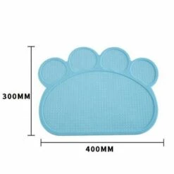 ENLENK Tapis De Litière En Silicone En Forme De Pattes Pour Chat Motif Chat Bleu Bébé 40 X 30 Cm -Promos Litière et bac à litière Magasin 67585188 4