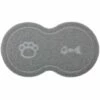 ENLENK Tapis Litiere Chat 46*26cm Tapis De Toilette Chat Imperméable Antidérapant, Tapis De Litière Pour Chat Facile à Nettoyer Pets Tapis De Litière Antidérapant Pour Chien/Chat-gris