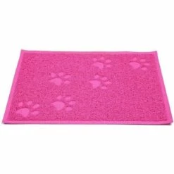 ENLENK Tapis Pour Bac à Litière Etanche En PVC Elastique De Haute Qualité Tapis Pour Bac à Litière - 30 X 40cm (Rose) -Promos Litière et bac à litière Magasin 67588295 5