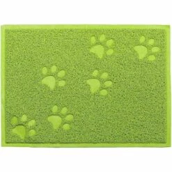 FLYME Tapis Pour Bac à Litière Etanche En PVC Elastique De Haute Qualité Tapis Pour Bac à Litière - 30 X 40cm (Vert)