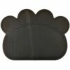 FLYME Tapis De Litière En Silicone En Forme De Pattes Pour Chat Motif Chat Noir 40 X 30 Cm -Promos Litière et bac à litière Magasin 67637174 1