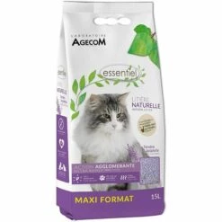 Essentiel - Litière Naturelle Au Soja Pour Chat Parfum Lavande - 6L