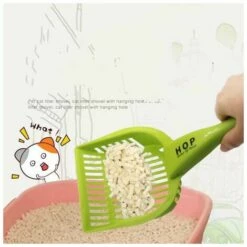 QERSTA Carivent Fournitures Pour Animaux De Compagnie Dispositif De Pelle à Caca Grande Pelle à Litière Pour Chat épaisse Fournitures Pour Chat Et Chien Pelle à Caca De Chien De Nettoyage (27,4 * 13,2 * 7 Cm Vert) -Promos Litière et bac à litière Magasin 67872473 4