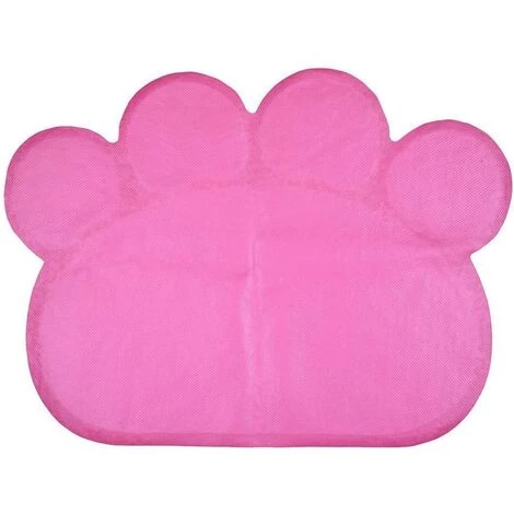 ECHOO Tapis Pour Bac à Litière, Tapis De Litière Pour Chat Plat Bol D'alimentation Pour Nourriture Tapis De Nettoyage 30 * 40cm (Rose) 7 ECHOO Tapis Pour Bac à Litière, Tapis De Litière Pour Chat Plat Bol D'alimentation Pour Nourriture Tapis De Nettoyage 30 * 40cm (Rose) – Image 5