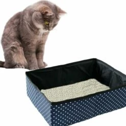 Cisea Litière Pliable Portable Pour Chat Général, étanche, Propre Et Douce Pour La Maison Et L'extérieur - Bleu, L 10 Cisea Litière Pliable Portable Pour Chat Général, étanche, Propre Et Douce Pour La Maison Et L'extérieur - Bleu, L -Promos Litière et bac à litière Magasin 68077122 4