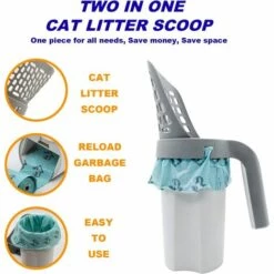 OYLDA Pelle à Litière Pour Chat Pelle à Matières Fécales Détachable (90 Pièces De Sacs Poubelle Gratuits) -Promos Litière et bac à litière Magasin 68140163 5