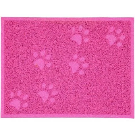 QERSTA Tapis Pour Bac à Litière Etanche En PVC Elastique De Haute Qualité Tapis Pour Bac à Litière - 30 X 40cm (Rose) 3 QERSTA Tapis Pour Bac à Litière Etanche En PVC Elastique De Haute Qualité Tapis Pour Bac à Litière - 30 X 40cm (Rose)