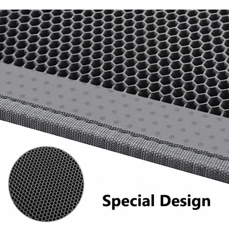 GRID COOL Tapis De Litière Pour Chat Bac à Litière Pour Chat, EVA Non Toxique Imperméable, Double Conception En Nid D'Abeille (65x45cm, Gris) 7 GRID COOL Tapis De Litière Pour Chat Bac à Litière Pour Chat, EVA Non Toxique Imperméable, Double Conception En Nid D'Abeille (65x45cm, Gris) – Image 5
