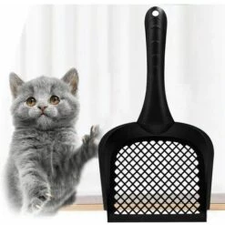GRID COOL Pelle à Litière Pour Chat En Bentonite Pelle à Litière Pour Chat En PVC Support Mural Léger, Durable, Pelle à Litière Carrée Avec Manche Long, Fournitures Pour Animaux De Compagnie Pour Le Nettoyage -Promos Litière et bac à litière Magasin 68590238 3