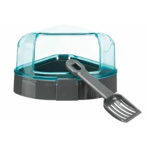 TRIXIE Bac à Litière D'angle Avec Toit, 14 × 8 × 11/11 Cm 4 TRIXIE Bac à Litière D'angle Avec Toit, 14 × 8 × 11/11 Cm – Image 2