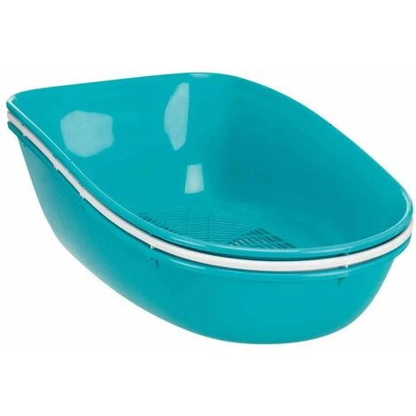 TRIXIE Bac à Litière Berto Top, Couvercle, Système De Tri, 39 × 42 × 59 Cm, Turquoise/blanc 6 TRIXIE Bac à Litière Berto Top, Couvercle, Système De Tri, 39 × 42 × 59 Cm, Turquoise/blanc – Image 4