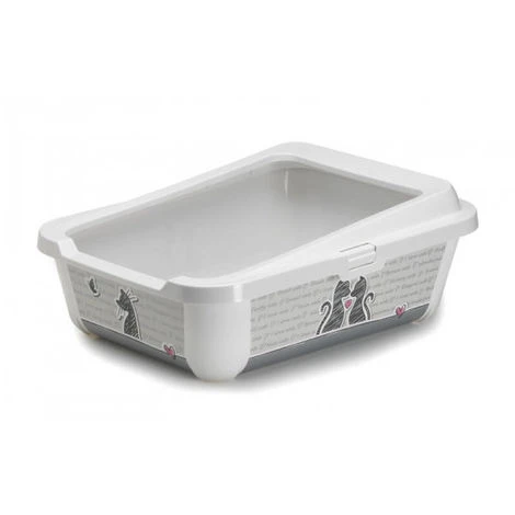 ANKA Bac à Litière Ouvert Cat In Love 3 ANKA Bac à Litière Ouvert Cat In Love