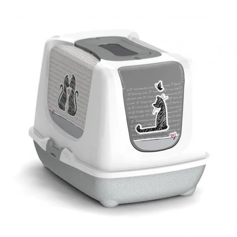 ANKA Maison De Toilette Cats In Love Taille M Longueur 57 Cm Largeur 45 Cm Hauteur 42 Cm 3 ANKA Maison De Toilette Cats In Love Taille M Longueur 57 Cm Largeur 45 Cm Hauteur 42 Cm